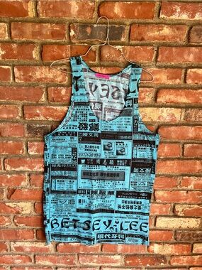 Betsey Johnson Newsprint Tank